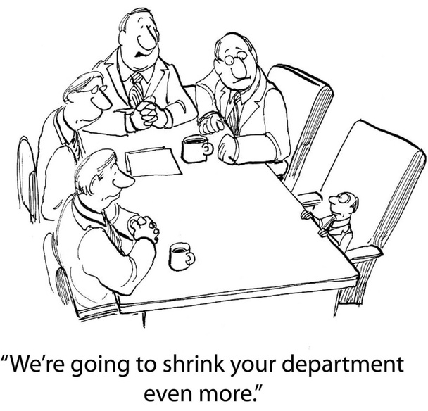 Переговоры по карикатурной иллюстрации в офисе
 - Фото, изображение