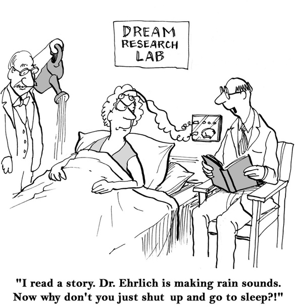 Cartoon illustration. Dream research lab - Fotoğraf, Görsel