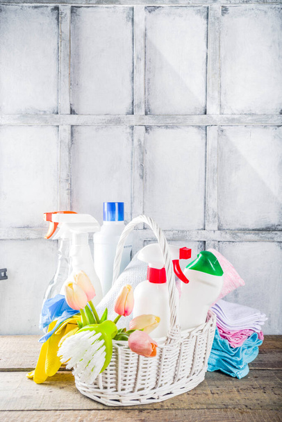 Весенняя уборка дома и домашнее хозяйство фон
 - Фото, изображение