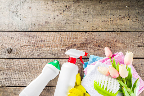 Jarní domácí úklid a úklid pozadí - Fotografie, Obrázek