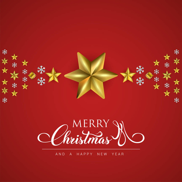 Merry christmas poster - Vector, Image