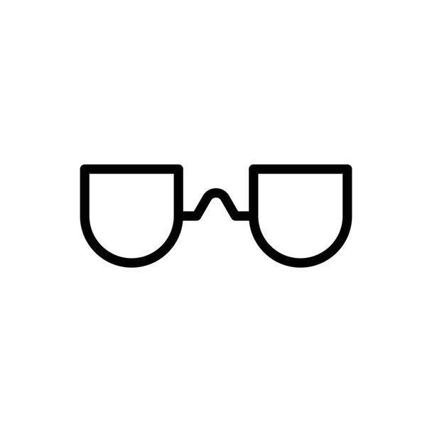Casual Brille umreißt Symbol. Vektorillustration. isoliert auf wh - Vektor, Bild