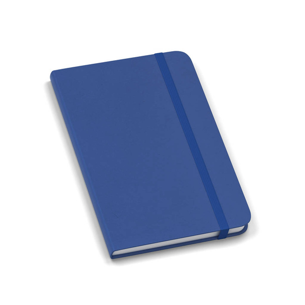 Blank notebook with elastic band closure mockup - Фото, зображення