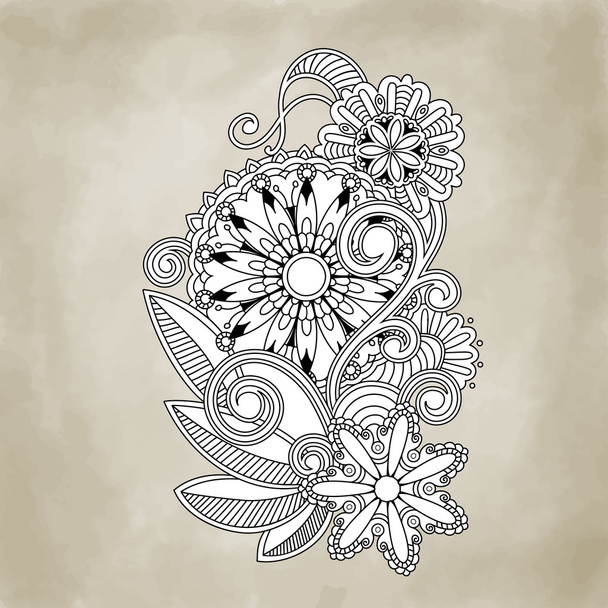 Abstract vector floral and ornamental item background - Vector, afbeelding