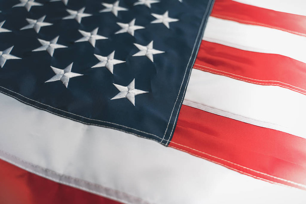 USA flag background. American flag, close up - Fotoğraf, Görsel