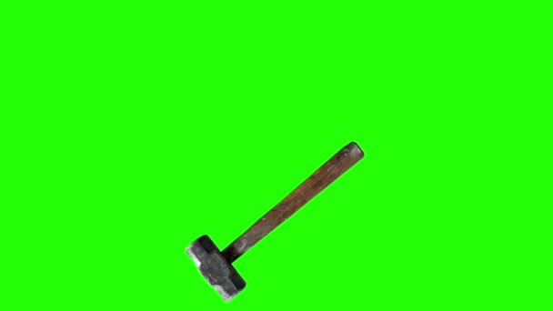 Використана вінтажна анімація інструменту молотка на зеленому екрані, ключ хроми для редакторів
 - Кадри, відео