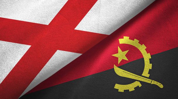 Irlandia Północna Saltire Świętego Patryka i Angola dwie flagi - Zdjęcie, obraz