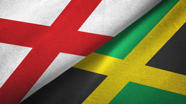 Irlandia Północna Saltire Świętego Patryka i Jamajka dwie flagi - Zdjęcie, obraz