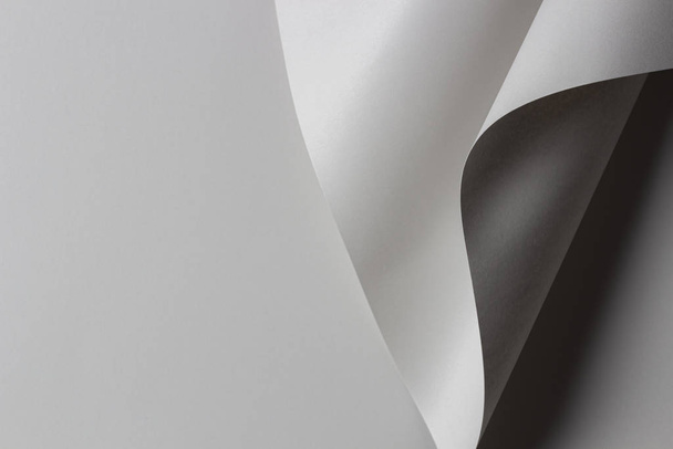 Abstrakte geometrische Form graue Farbe Papier Hintergrund - Foto, Bild