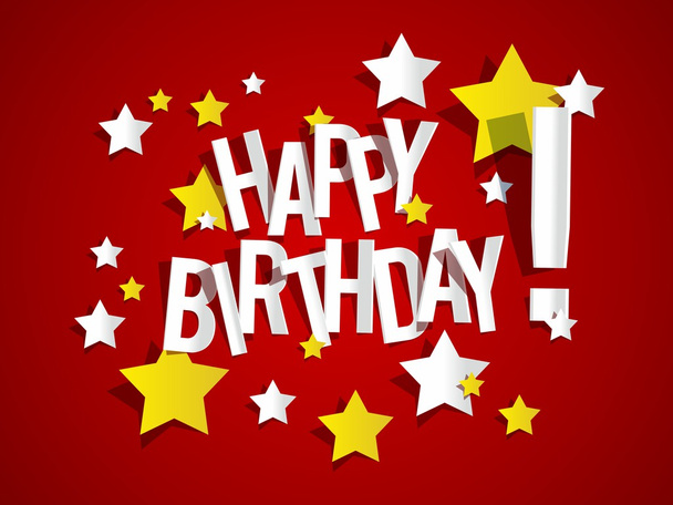 Happy Birthday card - Vector, Image