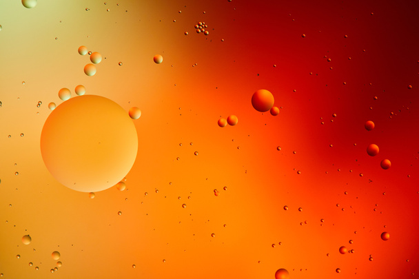 orange and red color abstract background from mixed water and oil  - Foto, immagini
