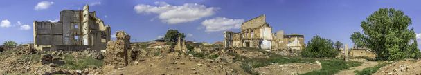 Город-призрак Бельчите разрушен в битве во время гражданской войны в Испании, Сарагоса - Фото, изображение