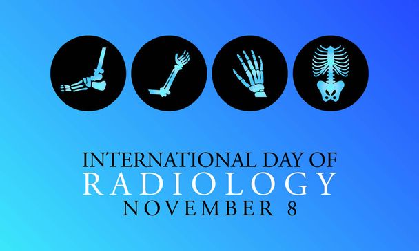 Illustration vectorielle sur le thème de la Journée internationale de radiologie le 8 novembre
 - Vecteur, image