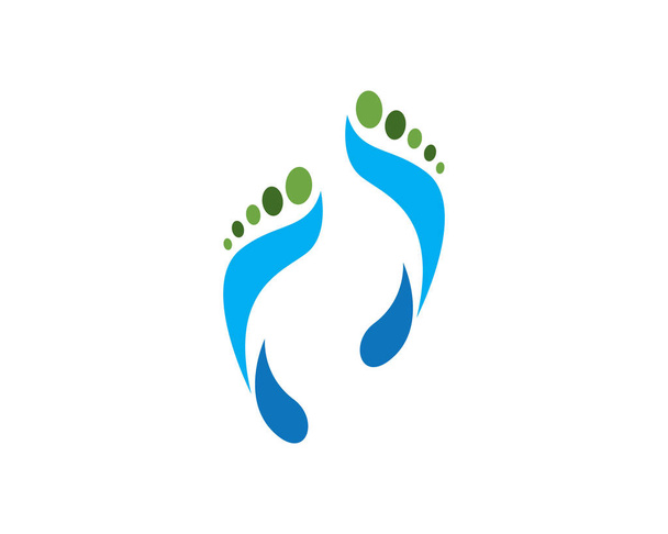 Foot health logo template vector icon illustration design - Vector, Image
