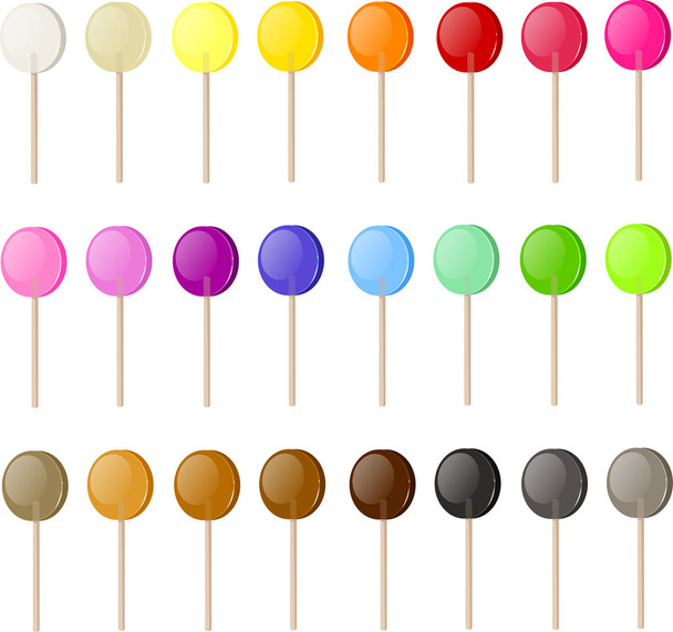 Vector illustration of various lollipops - ベクター画像