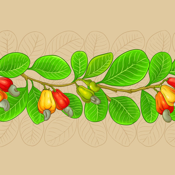cashew vector pattern - Vector, afbeelding