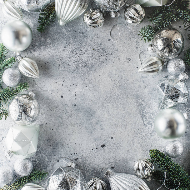 Boże Narodzenie tło z obwodzie dekoracje świąteczne - Zdjęcie, obraz