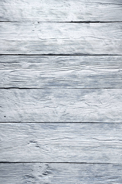 Tiras horizontais, textura de madeira branca com tonalidade azul
. - Foto, Imagem