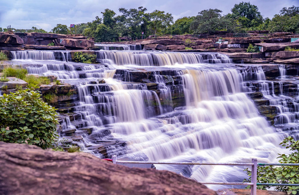 The Rajdari and Devdari waterfalls are found in the Chandraprabha Wildlife Sanctuary. - Photo, Image