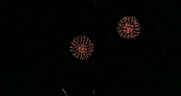 Fireworks Deauville in Normandy, Real Time 4k - Кадри, відео