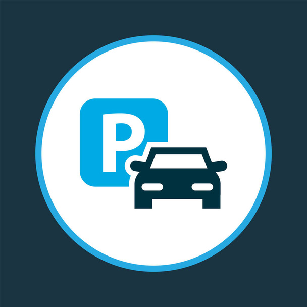 Sign icon colored symbol. Premium quality isolated parking element in trendy style. - Photo, Image