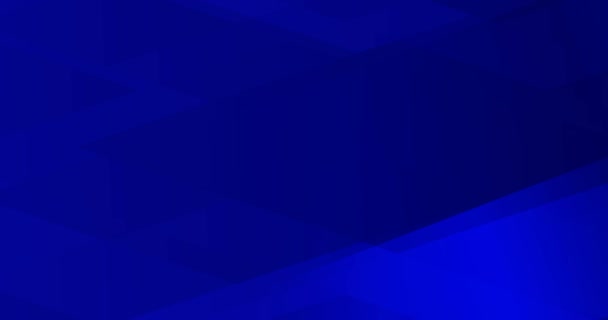 4k navy blue seamless looping animated minimal background. Dark elegant empty abstract futuristic illustration. Straight shapes slowly random moving. Universal 3d pattern. Digital corporate wallpaper - Footage, Video