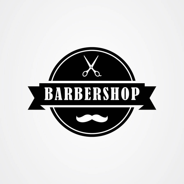 Barbershop emblem, Barber icon logo design. - Vector, Image