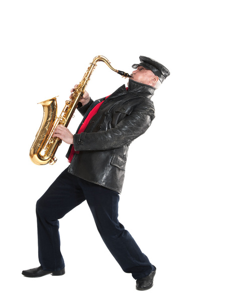 trumpettia soittava mies - Valokuva, kuva