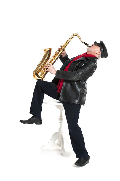 Homem tocando trompete
 - Foto, Imagem