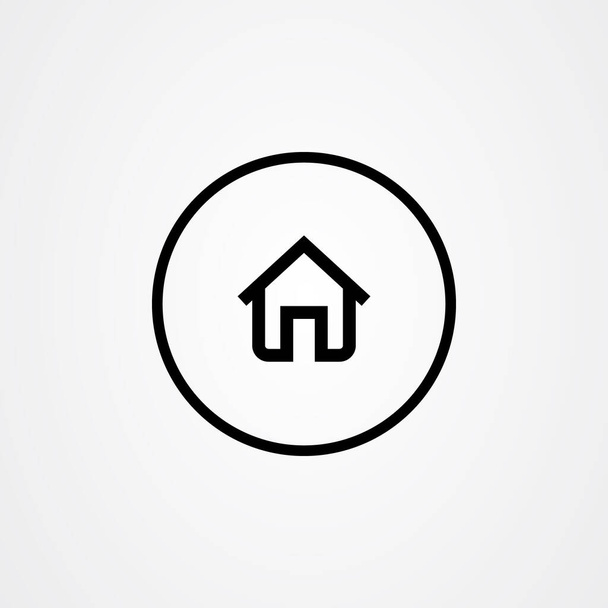 Návrh vektoru domácí ikony, symbol domu. - Vektor, obrázek