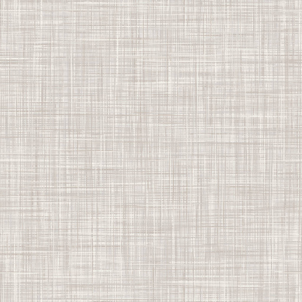 Натуральный белый серый французский льняной фон. Старый Ecru Flax Fibre Seamless Pattern. Органическая пряжа крупным планом ткань для обоев, Ecru бежевая ткань упаковки холст. Векторная плитка EPS10
 - Вектор,изображение