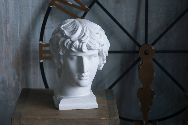 Roman plaster head of Antinous - Photo, Image