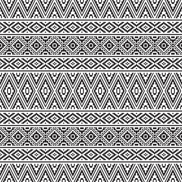 vector de patrón étnico negro color blanco
 - Vector, imagen