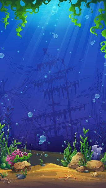 Mahjong fish world vector background of the underwater - ベクター画像