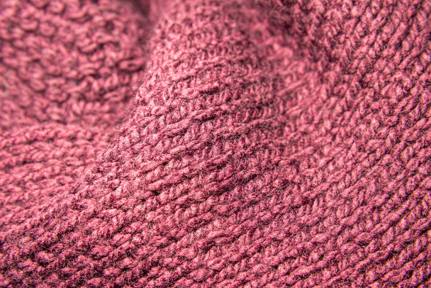 Fondos de textura de lana rojos blandos. - Foto, imagen