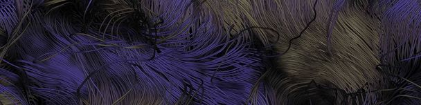 abstrait art coloré lignes distribution aléatoire Computational Generative Art sur fond noir
   - Photo, image