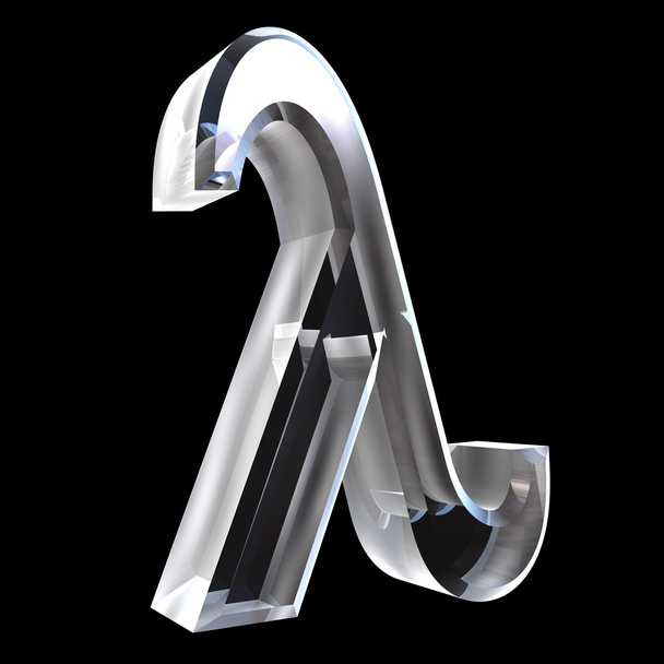 Symbolem lambda ve skle (3d) - Fotografie, Obrázek