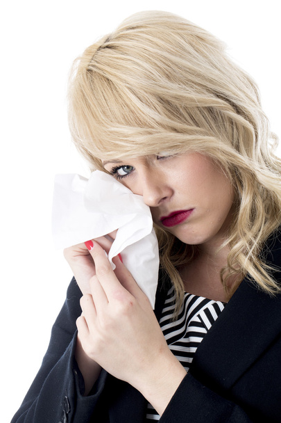 Upset Young Business Woman Crying - Foto, imagen