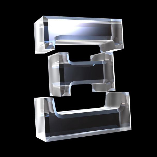 Xi symbole en verre (3d
) - Photo, image