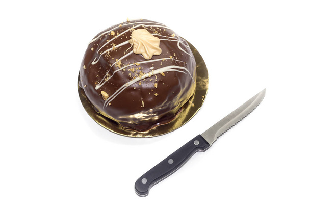 Шоколадный торт крупным планом
 - Фото, изображение