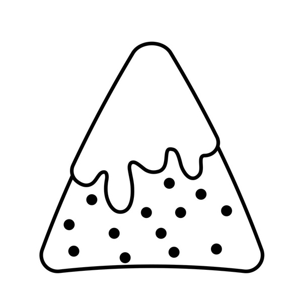 Isolated mexican nacho vector design - Vettoriali, immagini