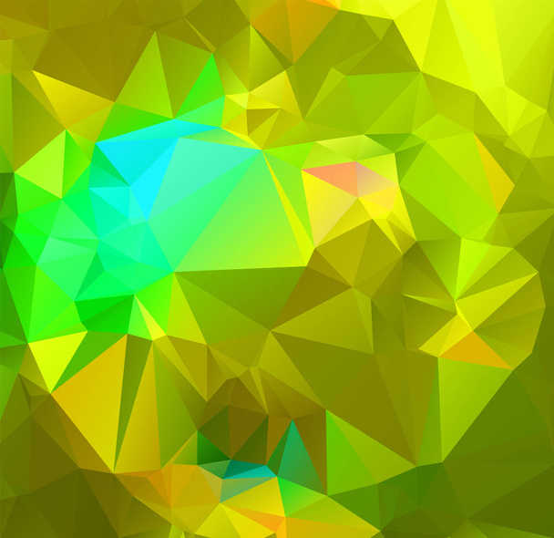 Abstrakti monivärinen smaragdinvihreä tausta. Vektorin monikulmio d
 - Vektori, kuva