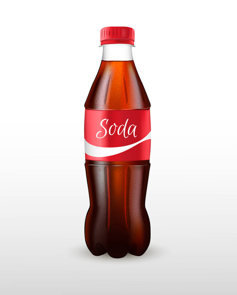 Una botella de refresco. Símbolo de bebida comida rápida
 - Vector, Imagen