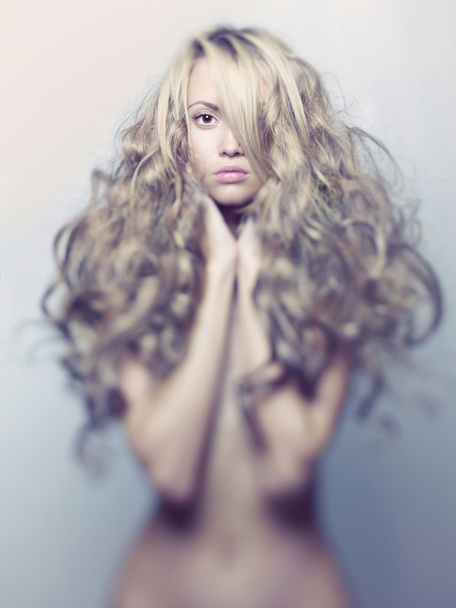 Beautiful lady with magnificent hair - Фото, зображення