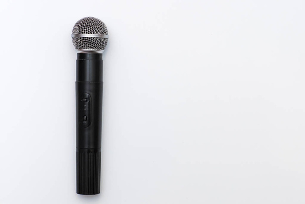 Black karaoke microphone - Foto, Imagen