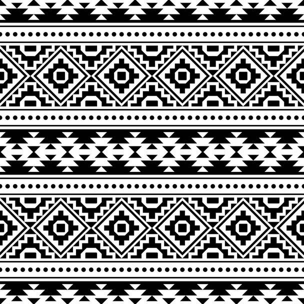 Geometrický perský etnický vzor Ilustrace design s černou a bílou barvou - Vektor, obrázek