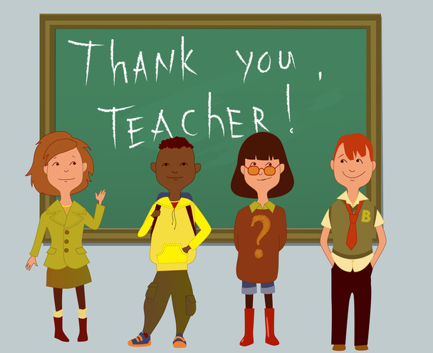 Thank you, teacher - Vector, Image