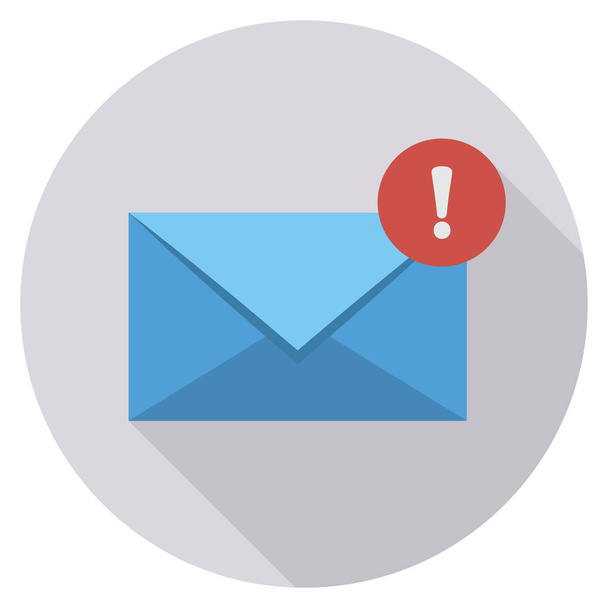 Business Management Flat icon  for inbox  & message  - Vector, Image