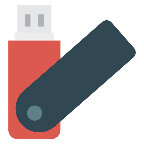 Business Management Flat icons for  flash &  drive - Vektör, Görsel