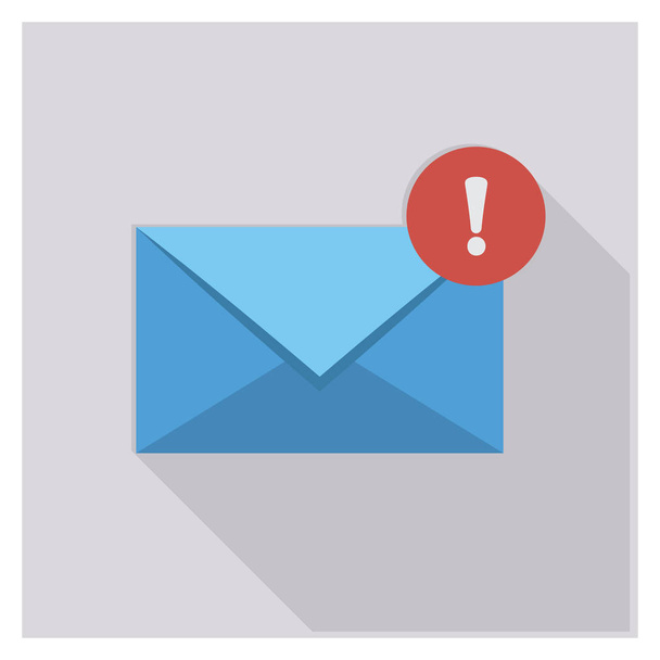 Business Management Flat icon for inbox  & message  - Vector, Image